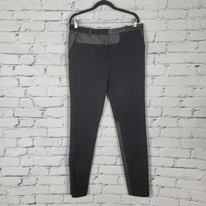 Celine Black Wool And Lamb Leather Pants